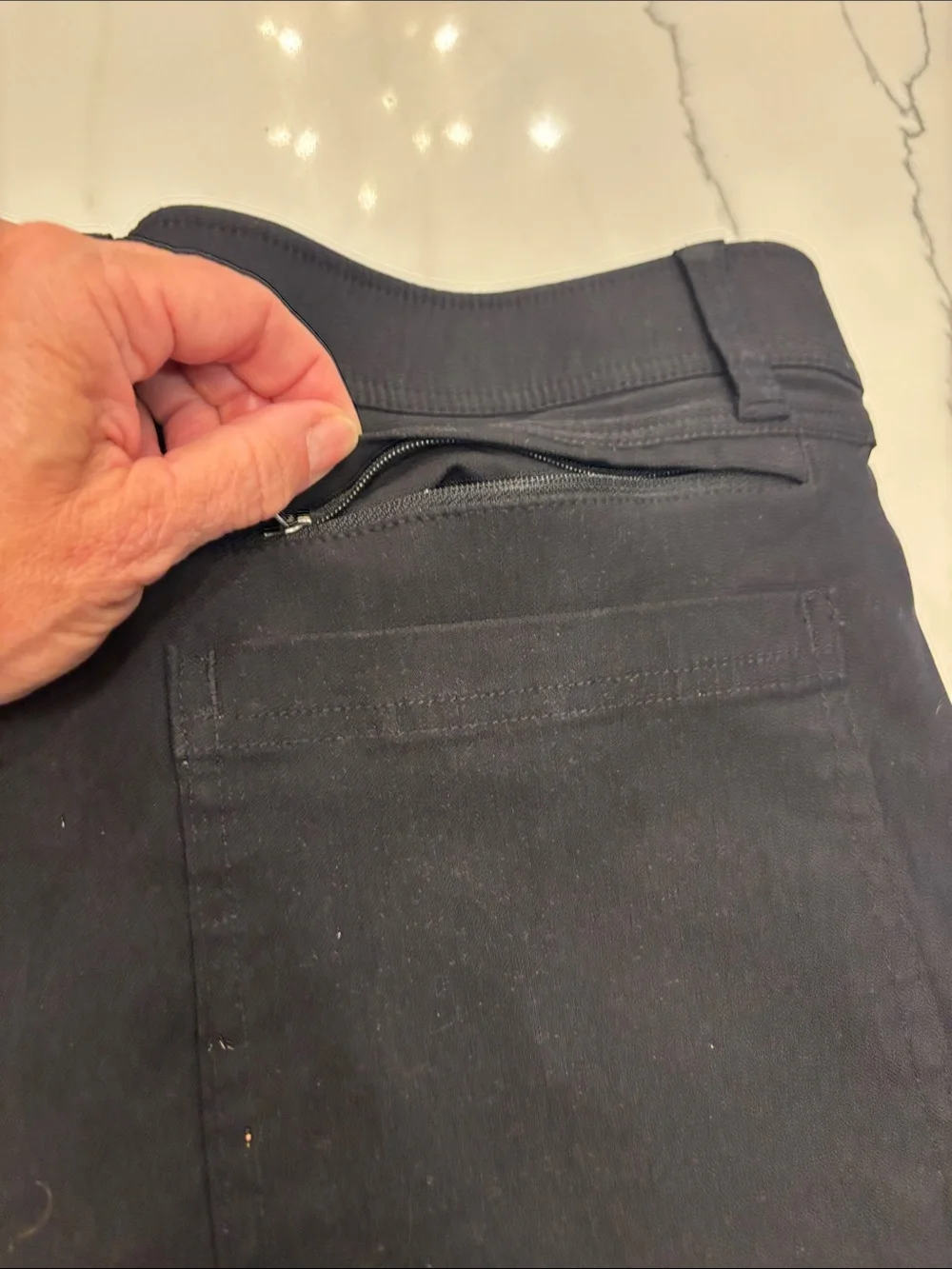 Weatherproof Men's Straight Chinos in black- 36x34